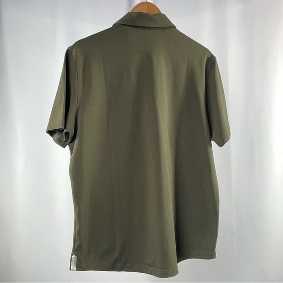 Veboon Cut Lux Short Sleeve Polo in‎ Green Size Large - Picture 5 of 5